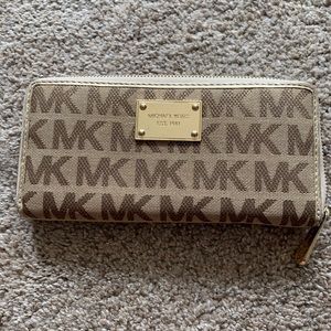 Michael Kors large gold wallet